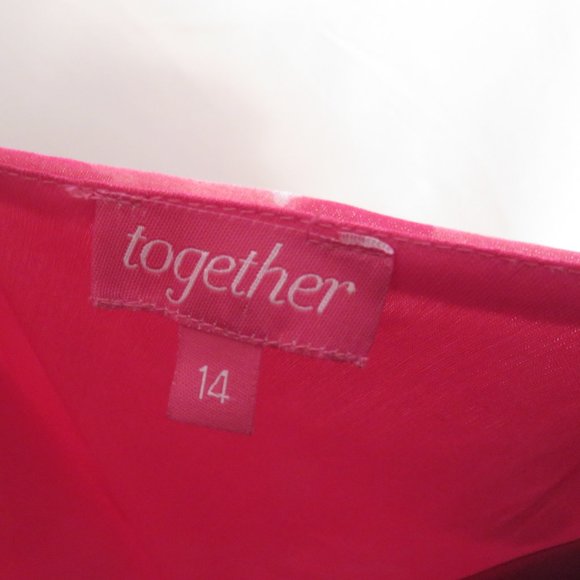 Together (Sears):  Pink Blouse with Flowers - Picture 7 of 8
